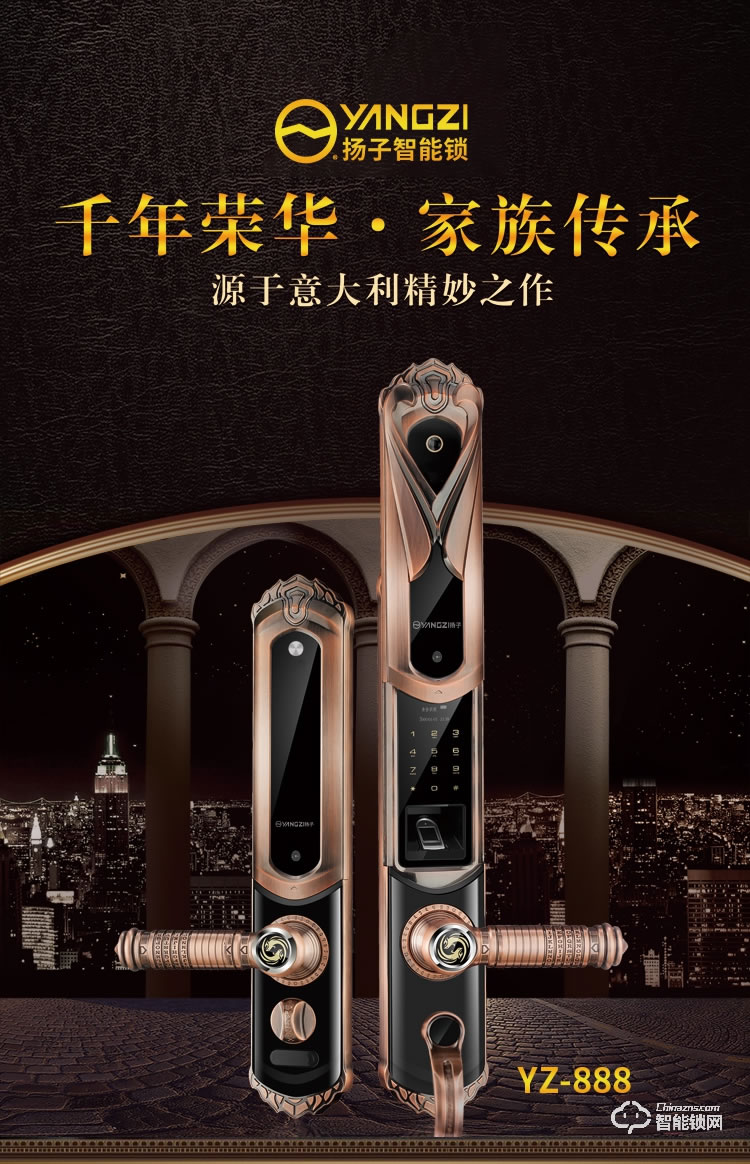 揚(yáng)子智能鎖 888家用別墅大門(mén)密碼鎖