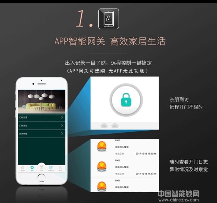 鑫鼎興智能鎖 家用全自動(dòng)指紋鎖 手機(jī)控制智能鎖
