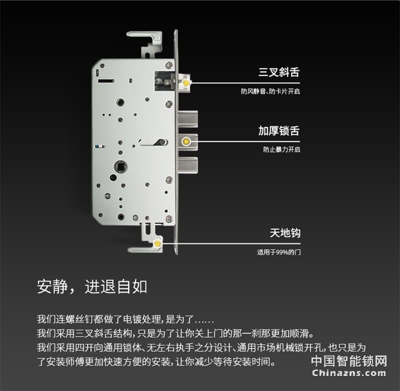 VOC指紋鎖智能鎖 L79電子鎖密碼鎖
