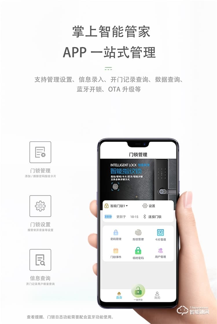 揚(yáng)子智能鎖 S3家用半自動(dòng)智能指紋鎖