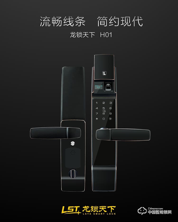 龍鎖天下智能鎖 指紋密碼鎖 防盜智能門(mén)鎖Q5